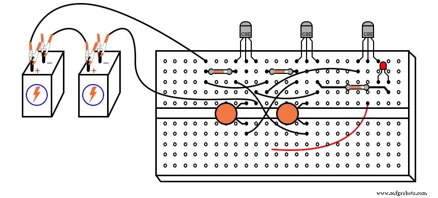 Een Laag‑Frequente Astable Multivibrator Audio Oscillator Bouwen met Discrete Transistoren