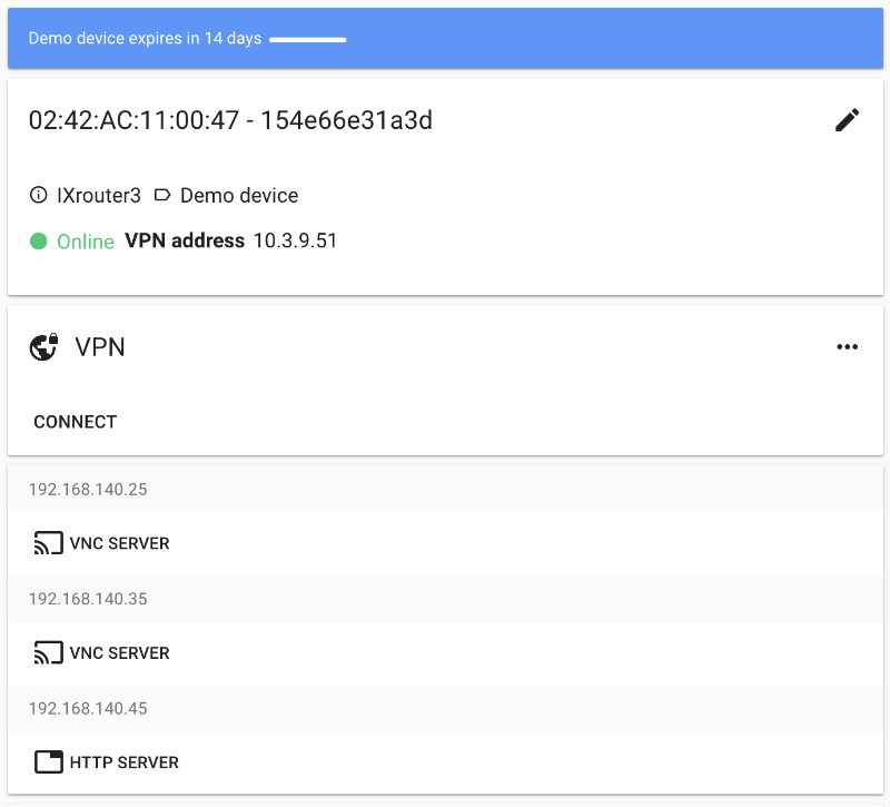 IXON Cloud Direct Ontdekken: Gratis Virtual Demo Device Voor Remote-toegang & IoT-testen