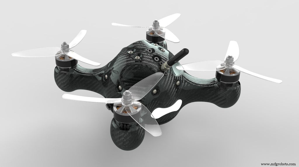 Nimbus 195: Russlands Volledig Gehäste Carbonvezel Monocoque Race Drone