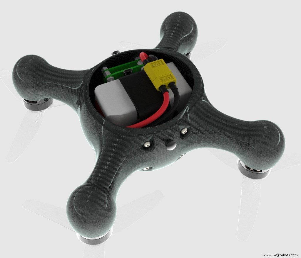 Nimbus 195: Russlands Volledig Gehäste Carbonvezel Monocoque Race Drone