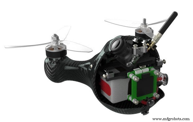 Nimbus 195: Russlands Volledig Gehäste Carbonvezel Monocoque Race Drone