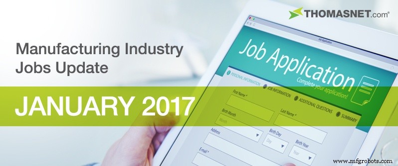 Januari 2017 Productie-industrie Werkgelegenheidsupdate