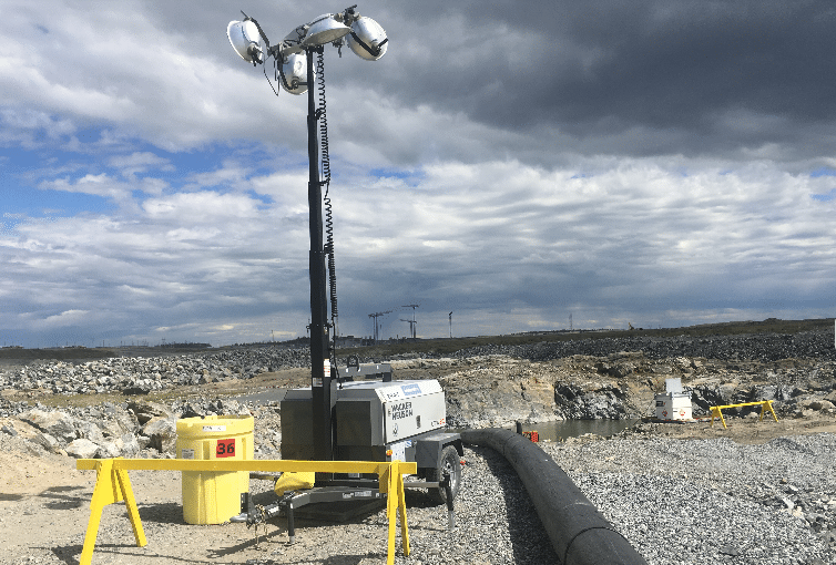 De ideale industriële lichtmast kiezen voor uw bouwplaats