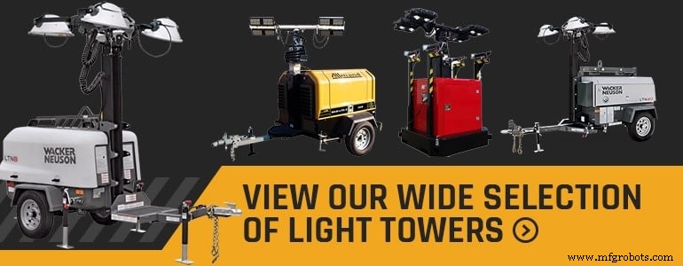 De ideale industriële lichtmast kiezen voor uw bouwplaats