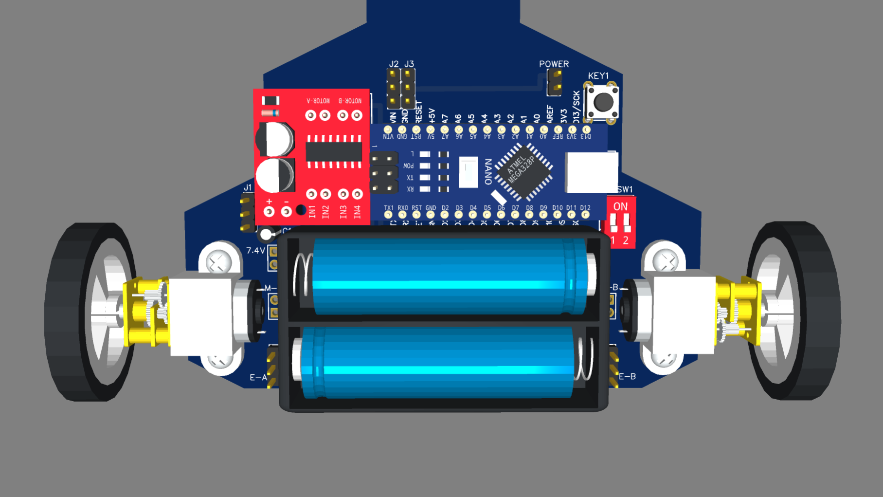 V4 Snelheids Lijnvolgende Robot – Geavanceerd Arduino Nano Systeem