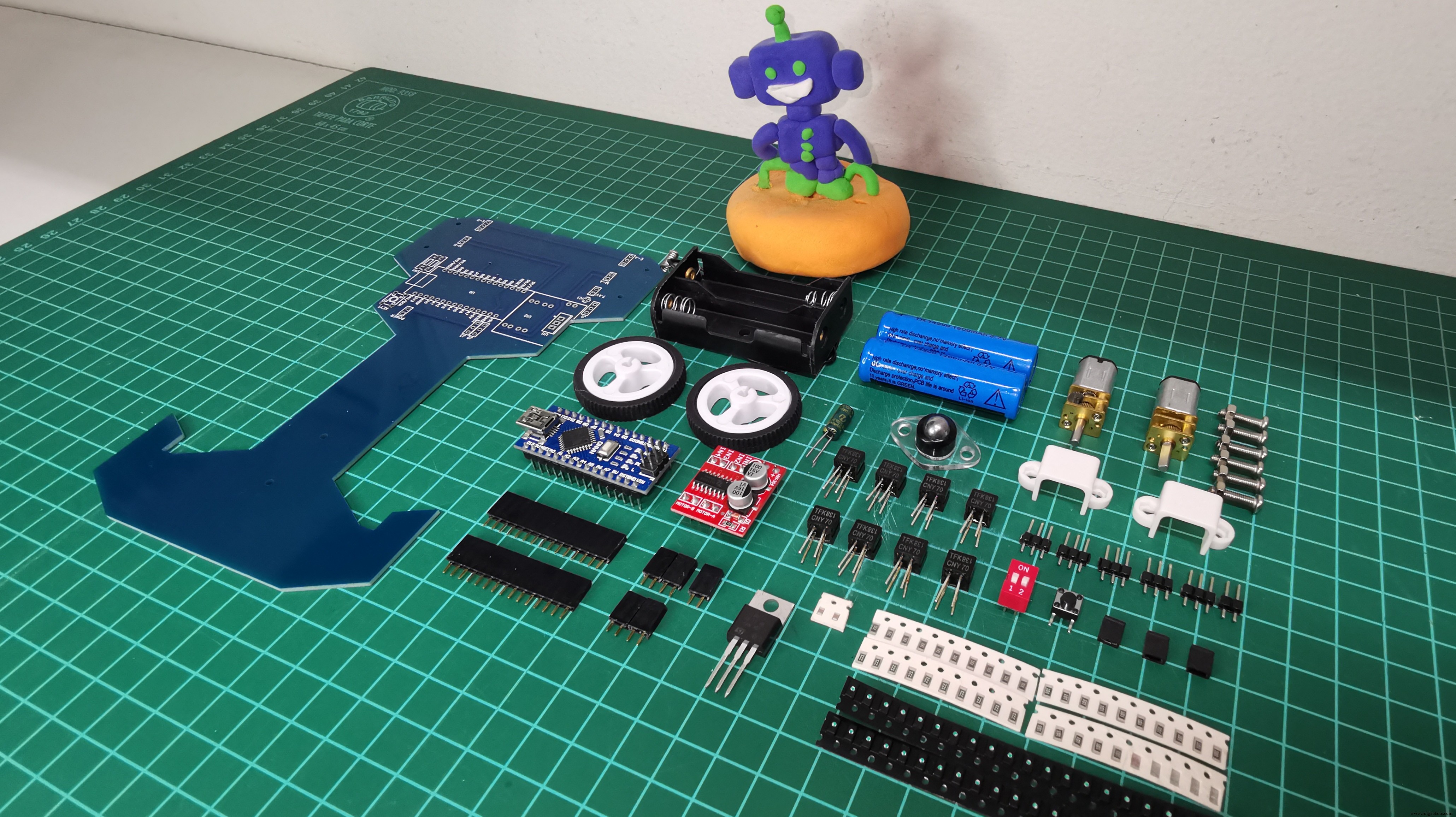 V4 Snelheids Lijnvolgende Robot – Geavanceerd Arduino Nano Systeem