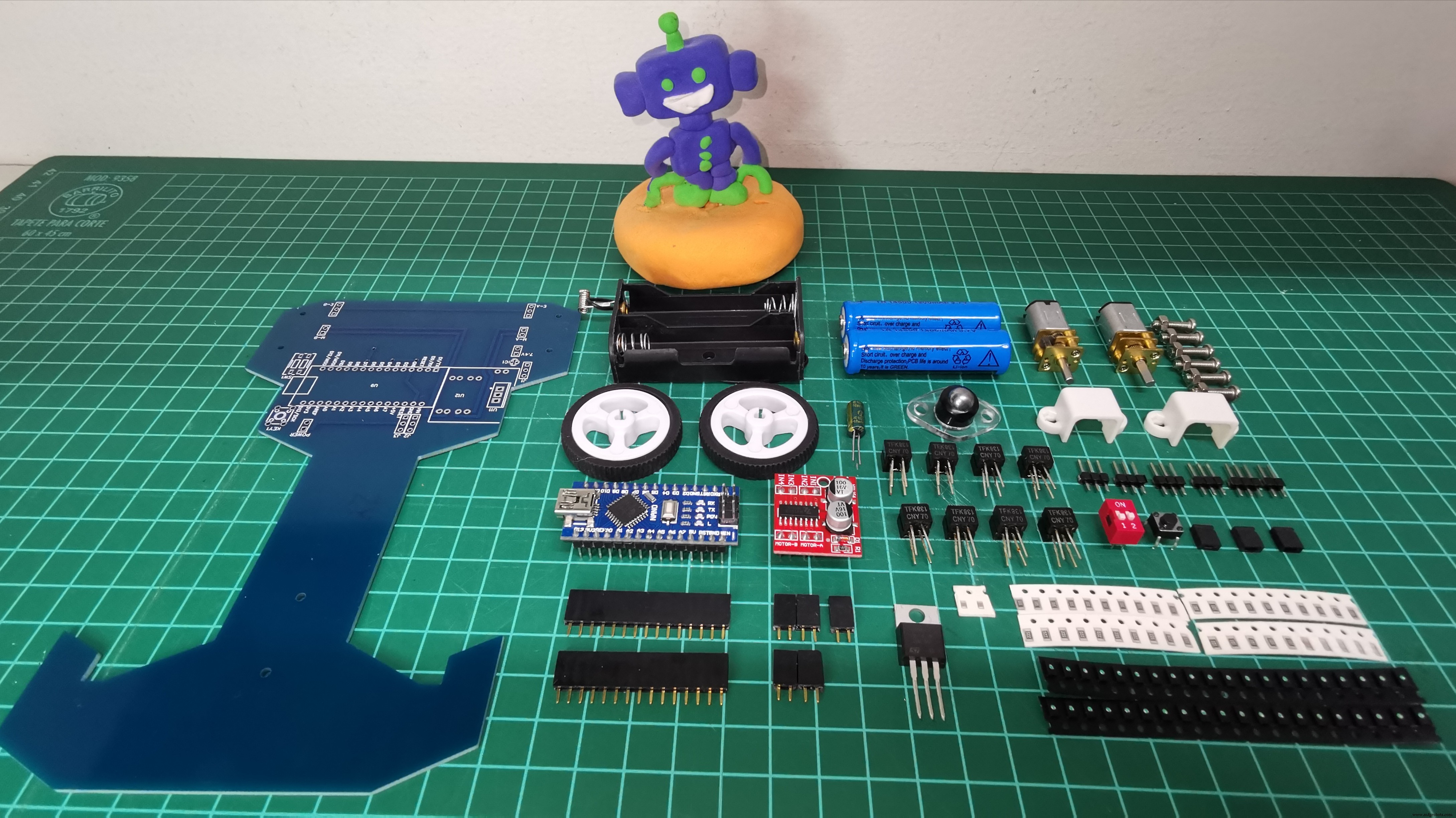 V4 Snelheids Lijnvolgende Robot – Geavanceerd Arduino Nano Systeem