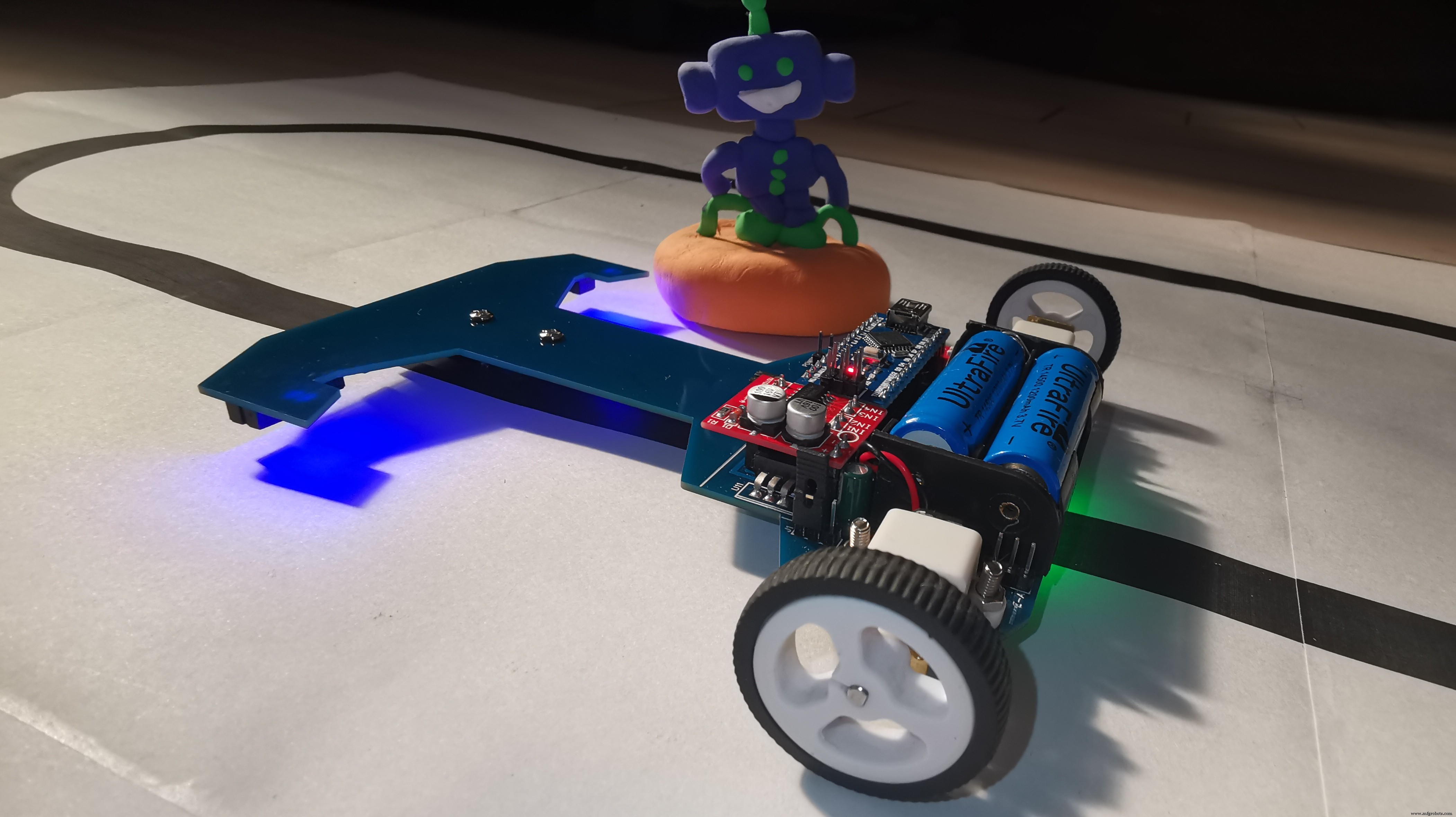 V4 Snelheids Lijnvolgende Robot – Geavanceerd Arduino Nano Systeem