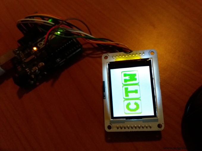Afbeeldingen Weergeven op een 1,17-inch TFT LCD met Arduino UNO