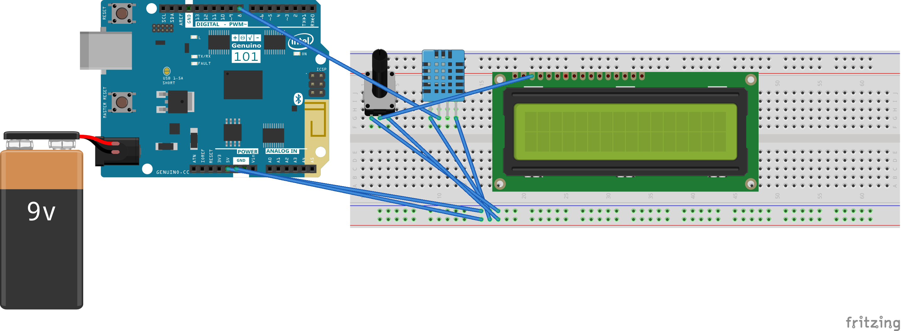 Arduino 101: Bouw een teller met DHT11 sensor & LCD display