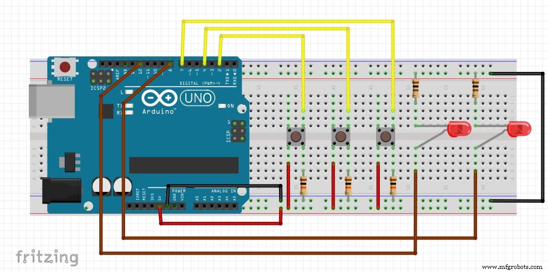 Precisie Reactietijd Test met Arduino UNO