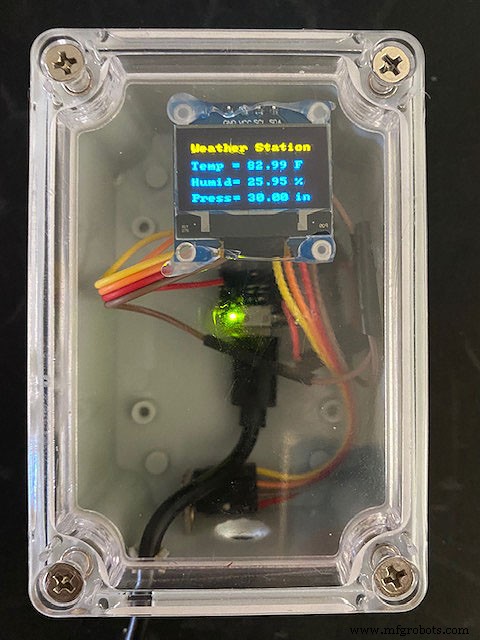 Draagbare IoT Weerstation met Arduino Nano 33 IoT