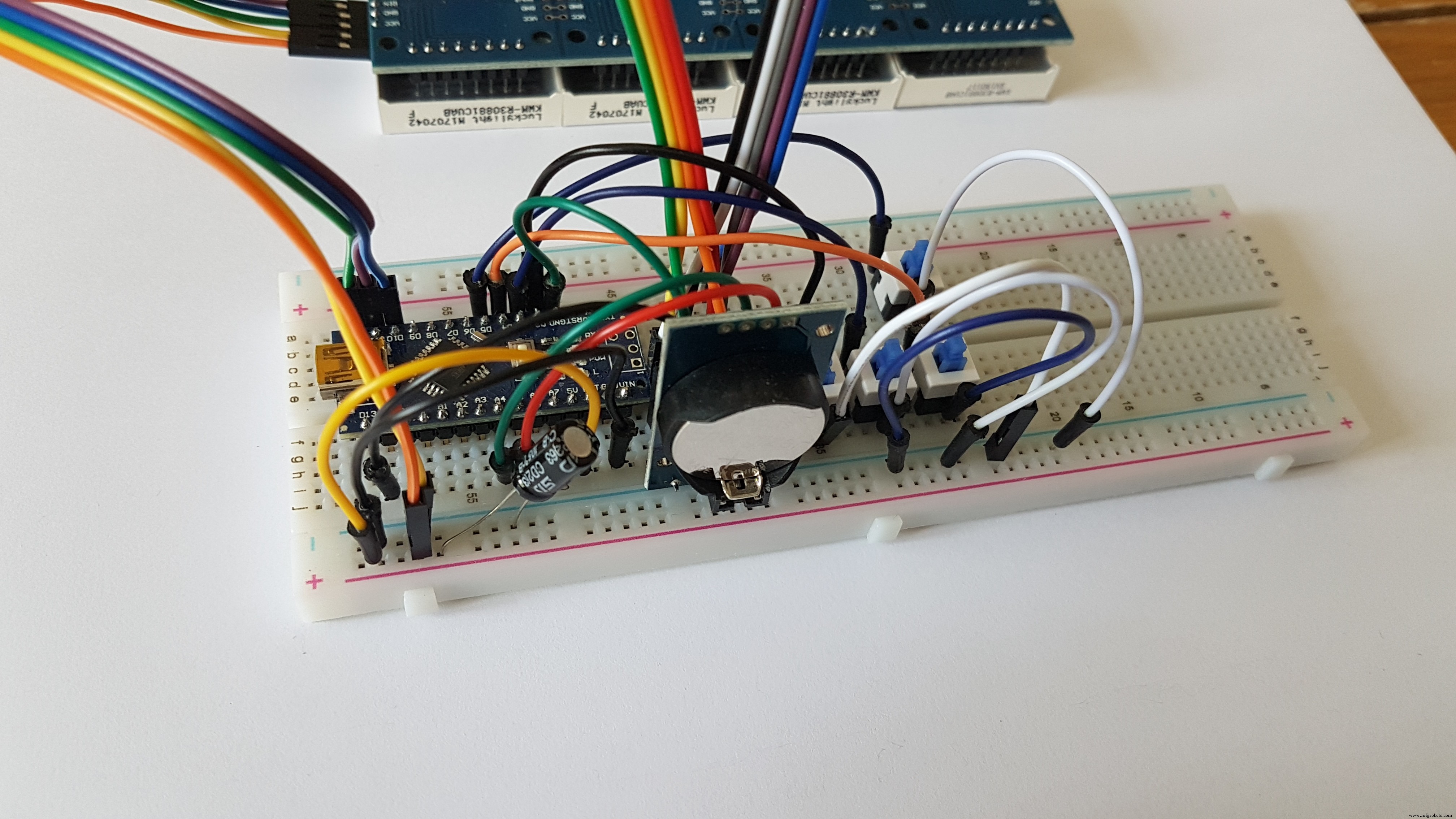 Hoog-precieze LED-matrix klok met DS3231 RTC, BME280 weerdata, BH1750 lichtsensor & ESP01 NTP-synchronisatie
