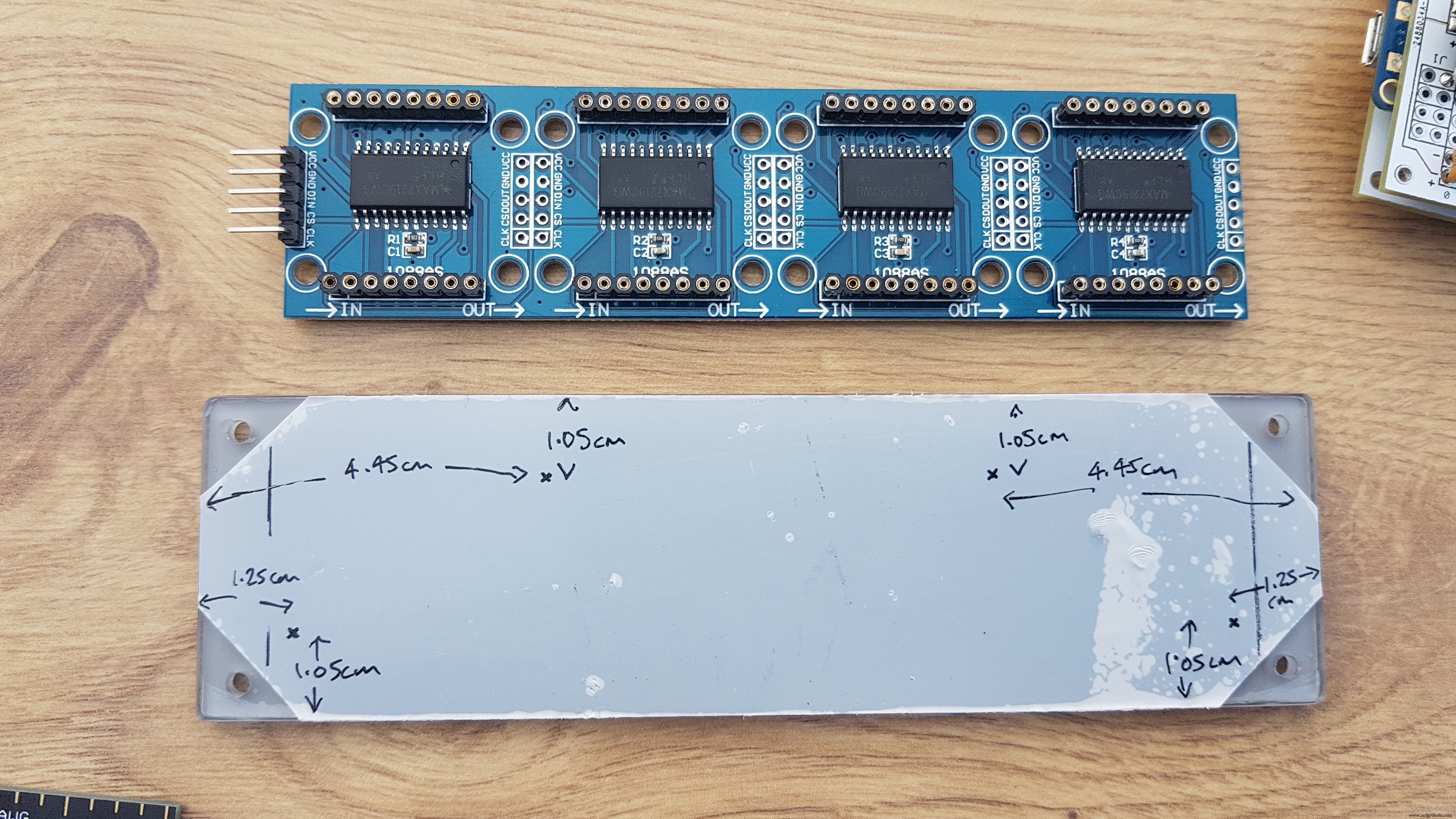 Hoog-precieze LED-matrix klok met DS3231 RTC, BME280 weerdata, BH1750 lichtsensor & ESP01 NTP-synchronisatie