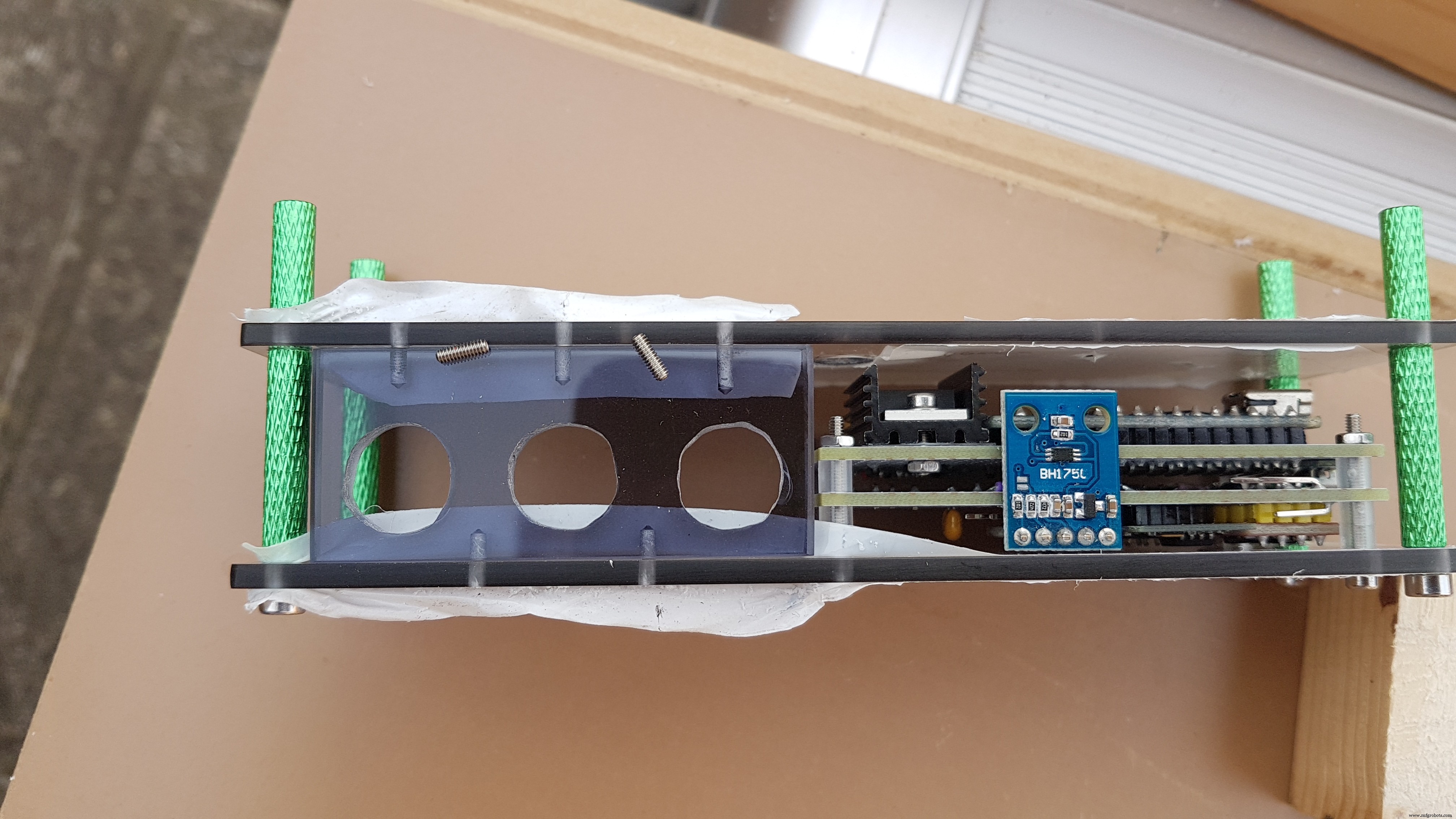 Hoog-precieze LED-matrix klok met DS3231 RTC, BME280 weerdata, BH1750 lichtsensor & ESP01 NTP-synchronisatie