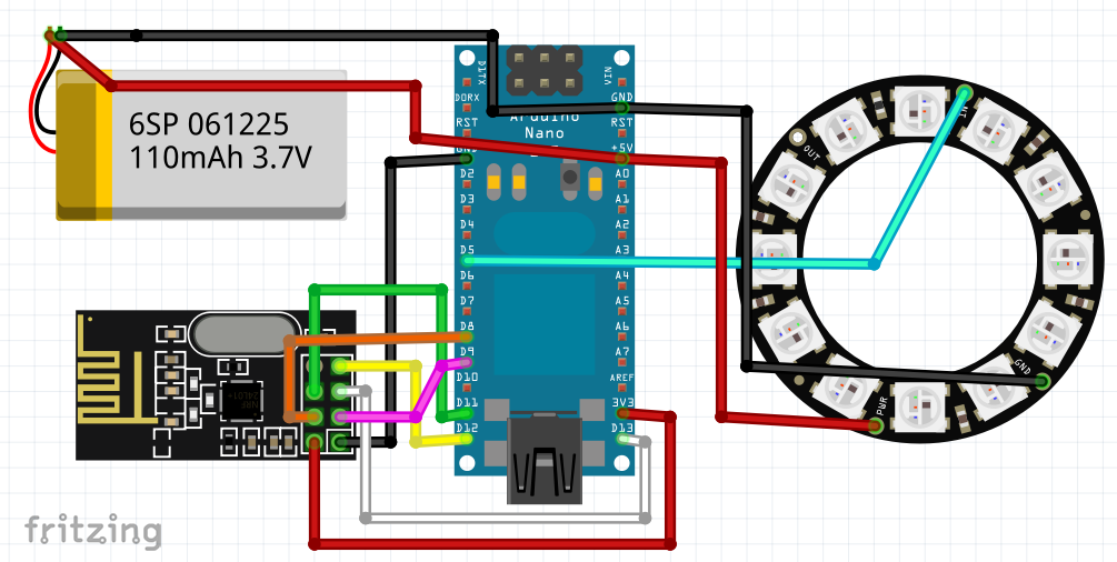 Draadloze ECG-hartslagmonitor: weerebaar ontwerp met Arduino Nano & nRF24