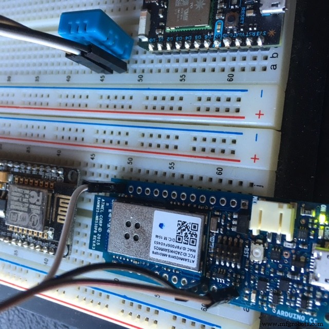 Naadloze MKR1000 naar Google Sheets: Sensor Data Uploaden via WiFi