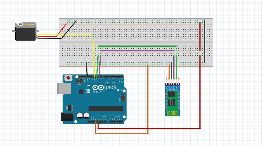 Bluetooth-gestuurde Servomotor met Arduino Uno & HC-05