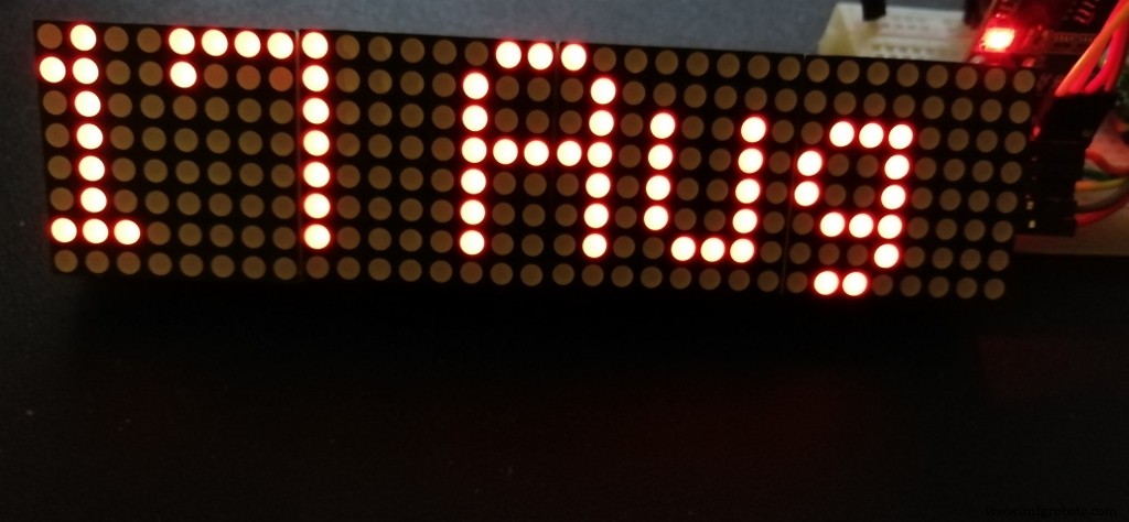 Arduino Nano 4x64 LED Matrix Klok – Nieuwe Versie