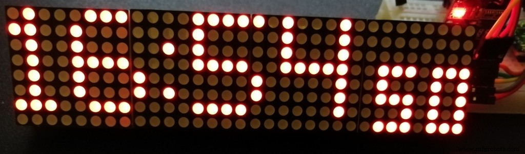 Arduino Nano 4x64 LED Matrix Klok – Nieuwe Versie