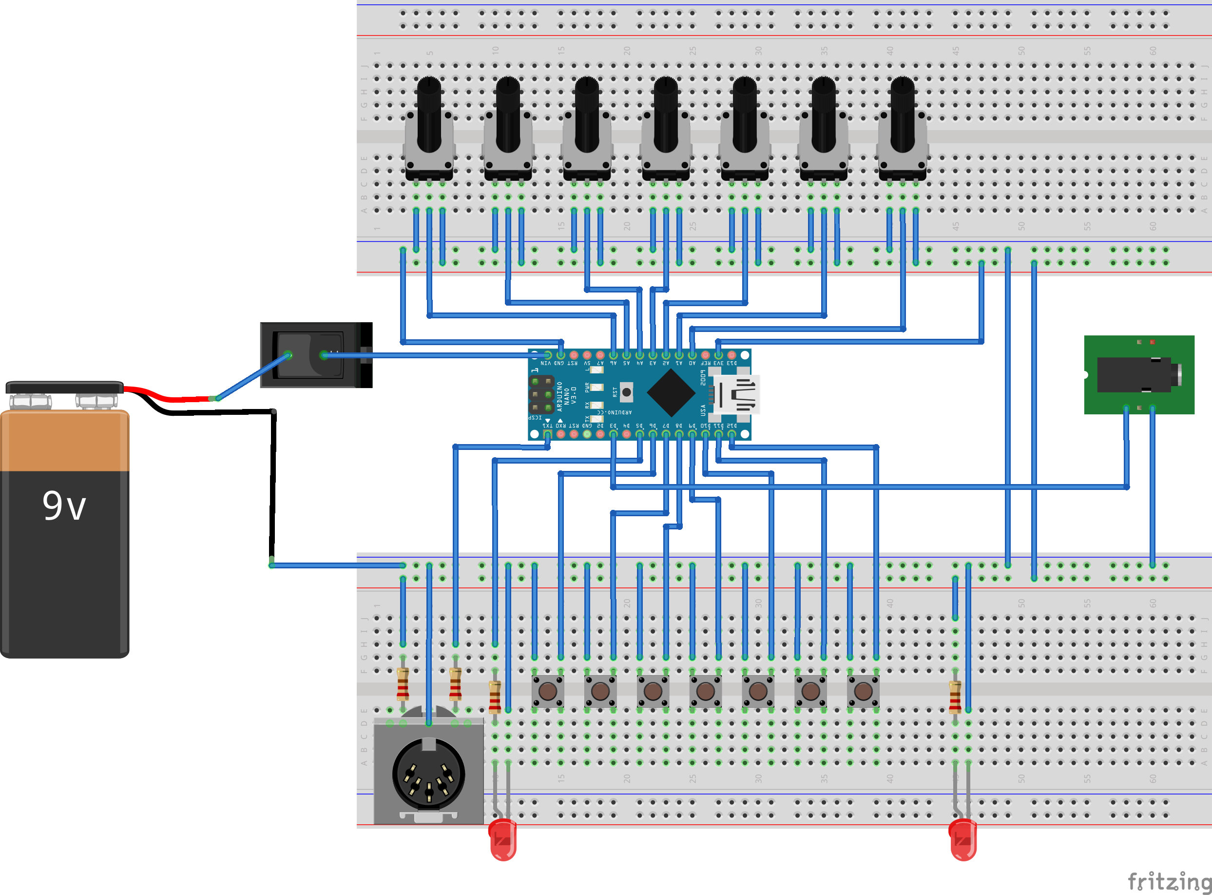 Custom Arduino MIDI Arpeggiator – Modulaire Firmware & Euclidische Ritmes