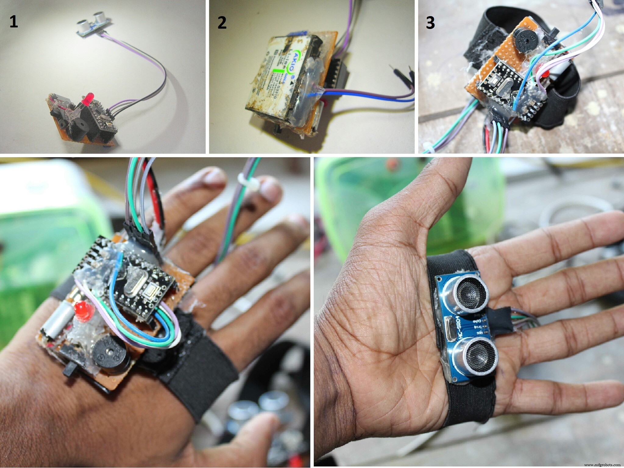 Arduino-aangedreven Derde Oog: Hulpmiddel voor Blinden