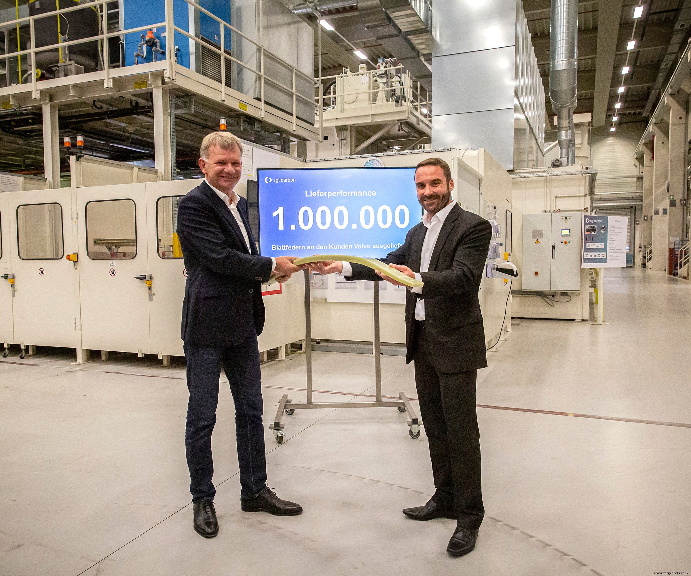 SGL Carbon Haalt Mijlpaal: 1.000.000 Composiet Bladveren Geleverd aan Volvo