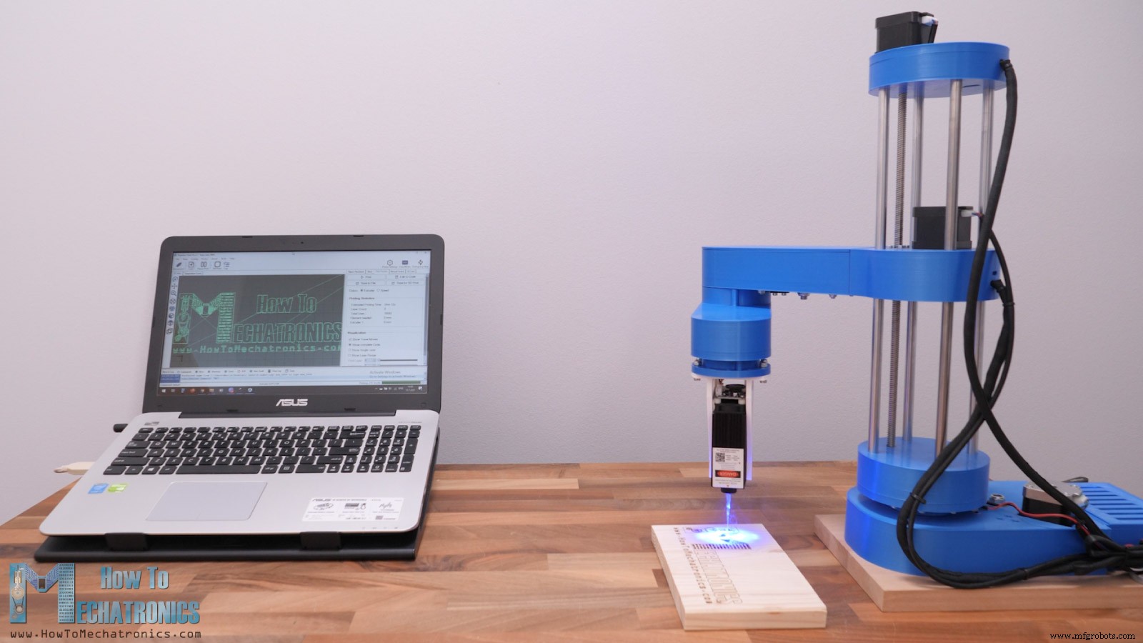 Verander Je DIY SCARA-robot in een Nauwkeurige Laser Graveerder met Arduino