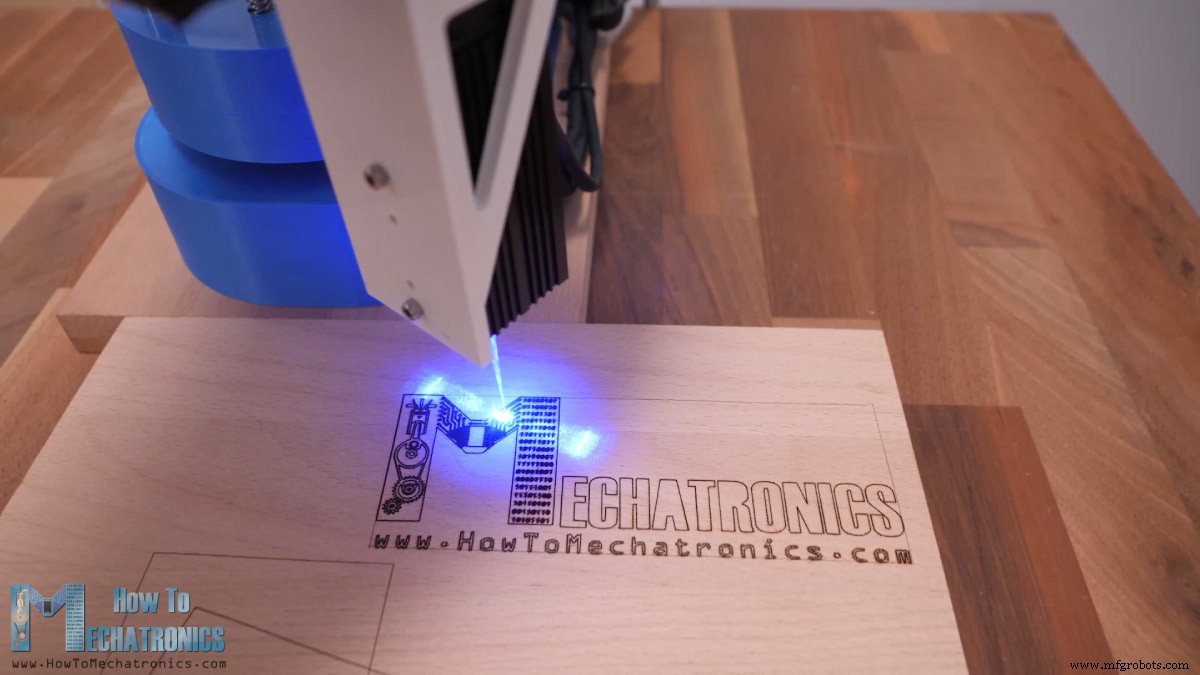 Verander Je DIY SCARA-robot in een Nauwkeurige Laser Graveerder met Arduino