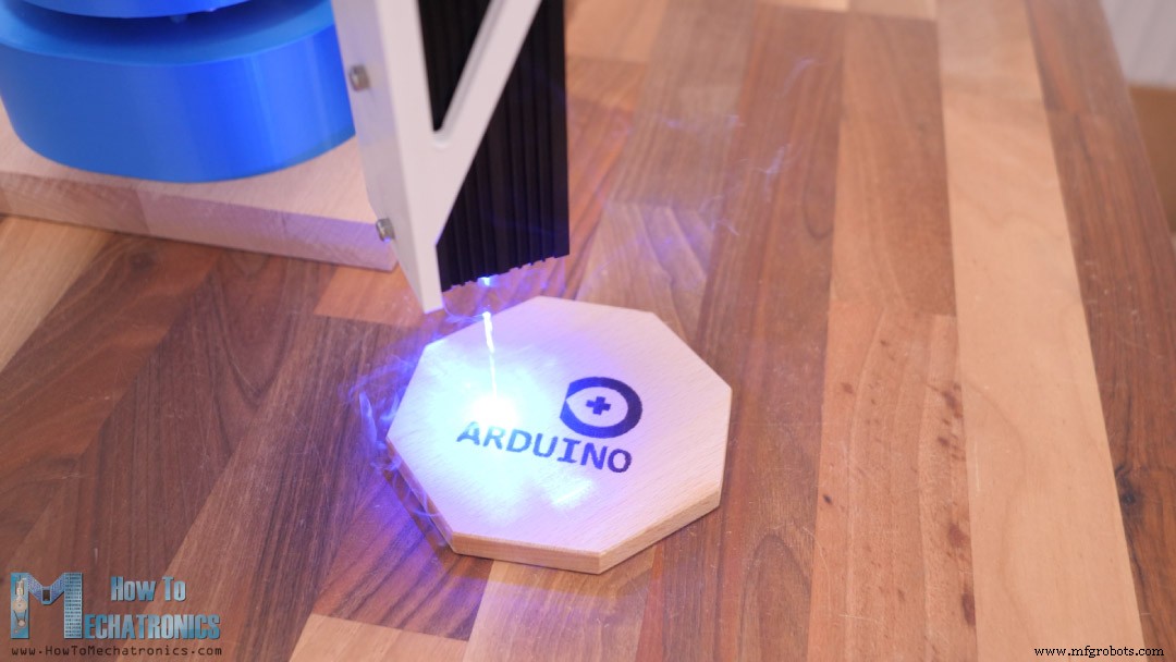 Verander Je DIY SCARA-robot in een Nauwkeurige Laser Graveerder met Arduino