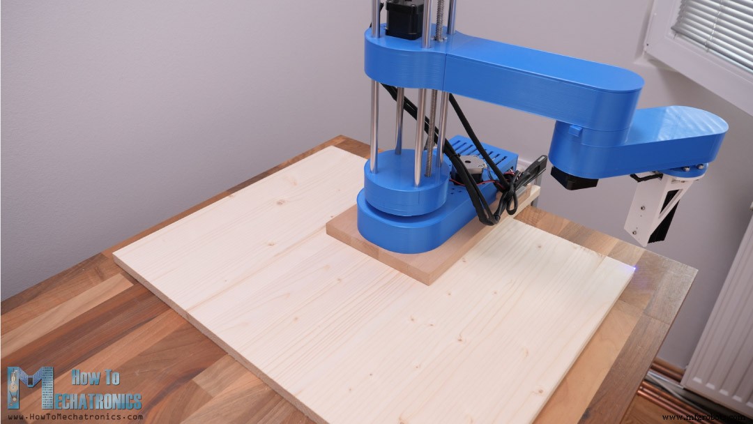 Verander Je DIY SCARA-robot in een Nauwkeurige Laser Graveerder met Arduino