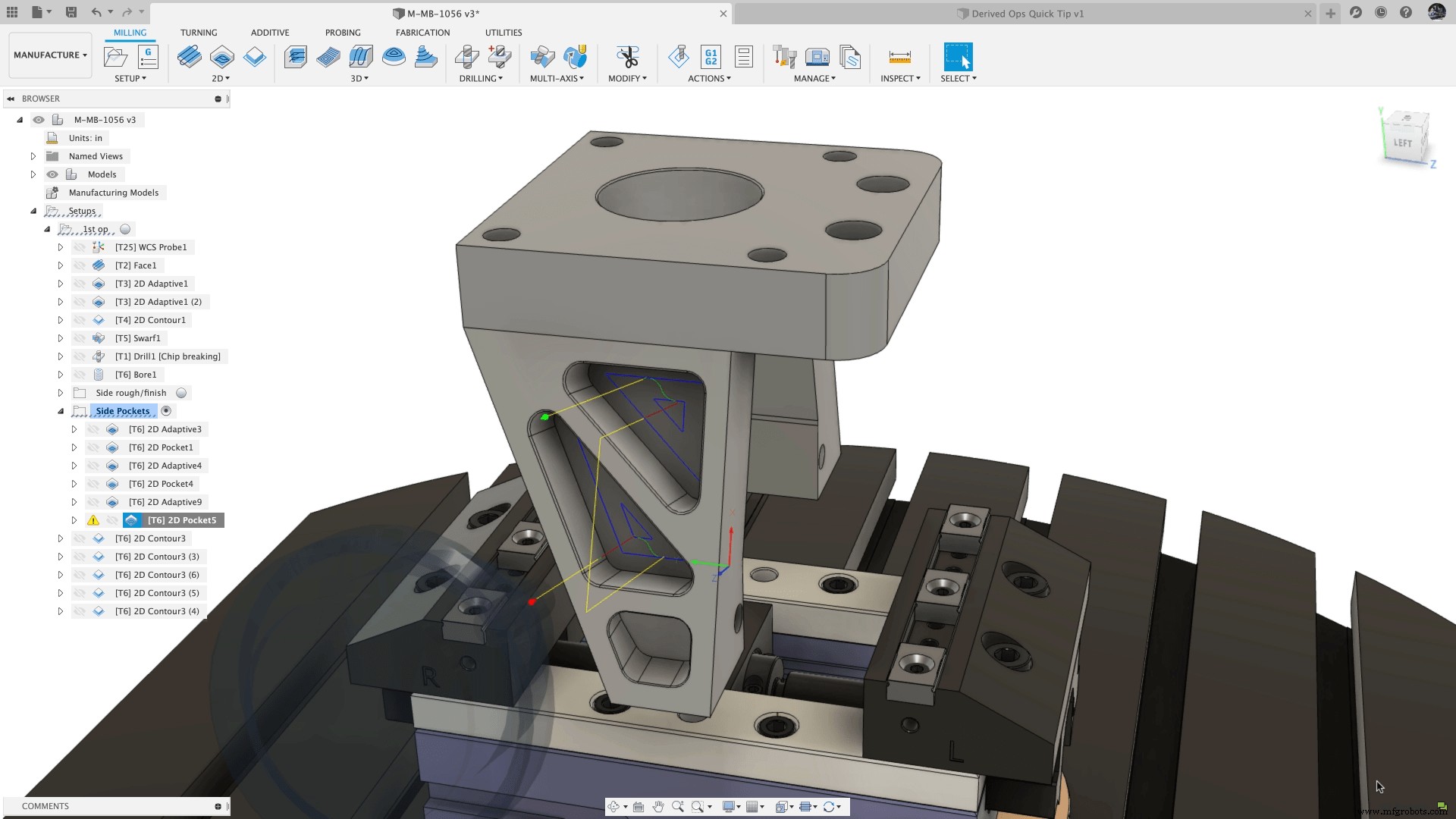 Fusion 360 productie-efficiëntie verhogen met Afgeleide Operaties
