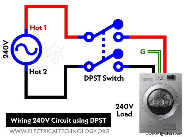Professionele Handleiding: Bedrading van een DPST Schakelaar voor 120V/240V Circuits
