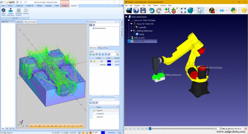 Robotbewerking Stroomlijnen Met BobCAD-CAM s RoboDK Plugin