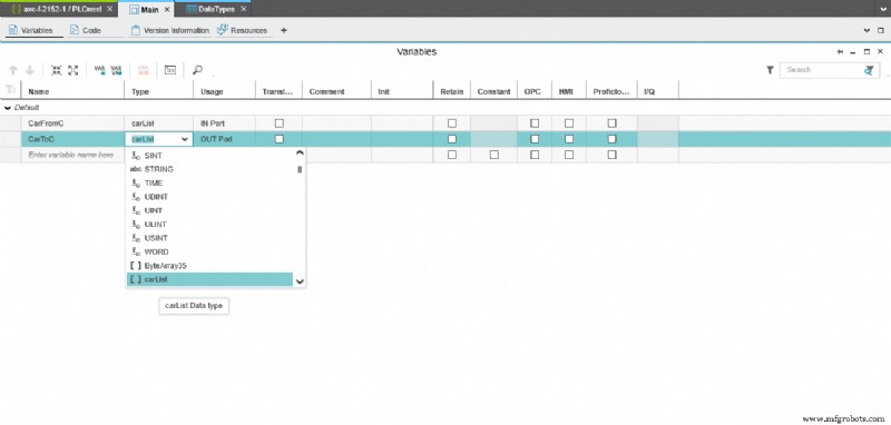 Eenvoudige en complexe datatypen in C++ beheersen met PLCnext Engineer