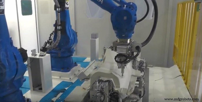 Kosten verlagen en efficiëntie verhogen met precisie waterjet-robots